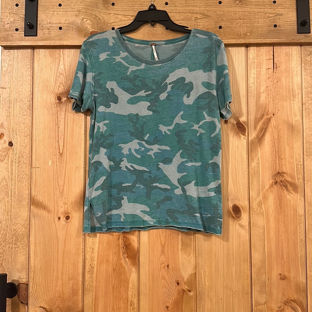 Free people camo tourist t-shirt